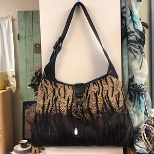 Animal print purse